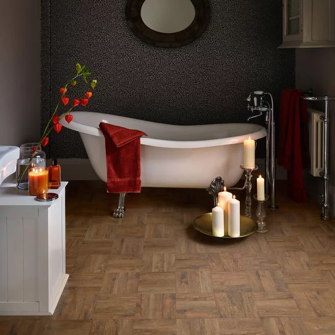 Polyflor Camaro PUR 2mm Glue Down LVT Georgian Parquet 2252 - Image 4