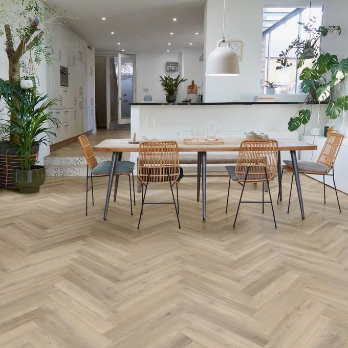 Polyflor Camaro Rigid Core PUR 5.5mm Click LVT Naked Blond Oak Herringbone RPQ4144