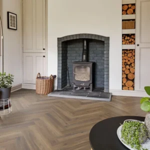 Polyflor Camaro Rigid Core PUR 5.5mm Click LVT Astoria Oak Herringbone RPQ4147