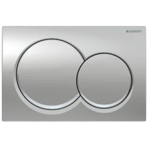 Geberit Duofix Alpha Dual Flush Plate - Round - Bright Chrome