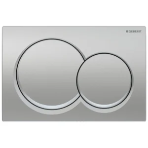 Geberit Duofix Alpha Dual Flush Plate - Round - Matte Chrome