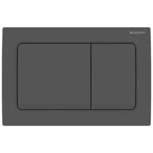 Geberit Duofix Alpha Dual Flush Plate - Square - Matte Black