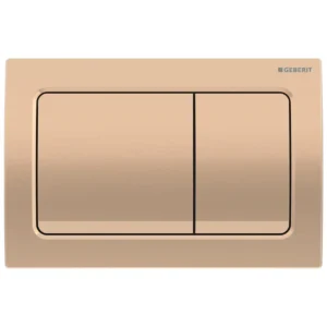 Geberit Duofix Alpha Dual Flush Plate - Square - Red Gold