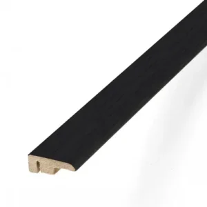 Laminate End Profile Door Bar 11.5 x 33 x 1000mm - Black FC38