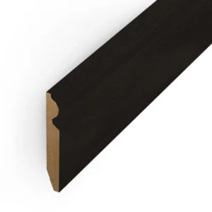 Laminate Skirting Board 116 x 15 x 2400mm - Black  FC38