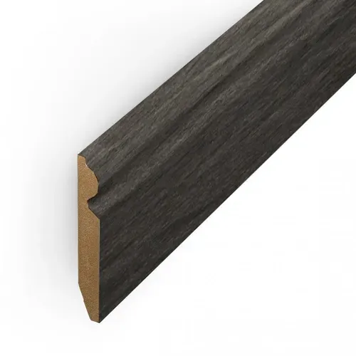 Laminate Skirting Board 63 x 15 x 2400mm - Dark Grey FC68