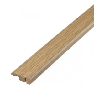 Laminate End Profile Door Bar 11.5 x 33 x 1000mm - Light Oak FC15