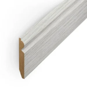 Laminate Skirting Board 63 x 15 x 2400mm - Off White  FC49