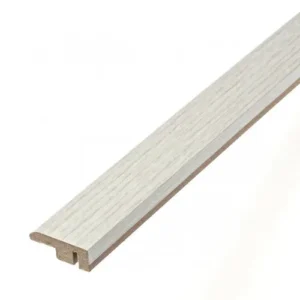 Laminate End Profile Door Bar 11.5 x 33 x 1000mm - Off White FC49