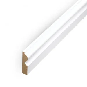 Laminate Skirting Board 116 x 15 x 2400mm - White  FC14