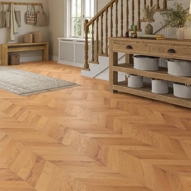 Wood Flooring Kent Select Chevron 510 x 90 14/3mm Engineered Wood Flooring Artisan Oak ESC143-2
