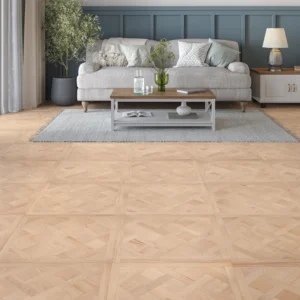Wood Flooring Kent Select Versailles 600 x 600 14/3mm Engineered Wood Flooring Ballroom Oak ESV6060143-1