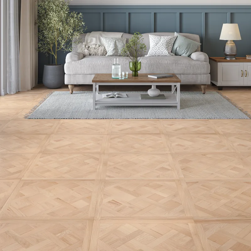 Wood Flooring Kent Select Versailles 600 x 600 14/3mm Engineered Wood Flooring Ballroom Oak ESV6060143-1