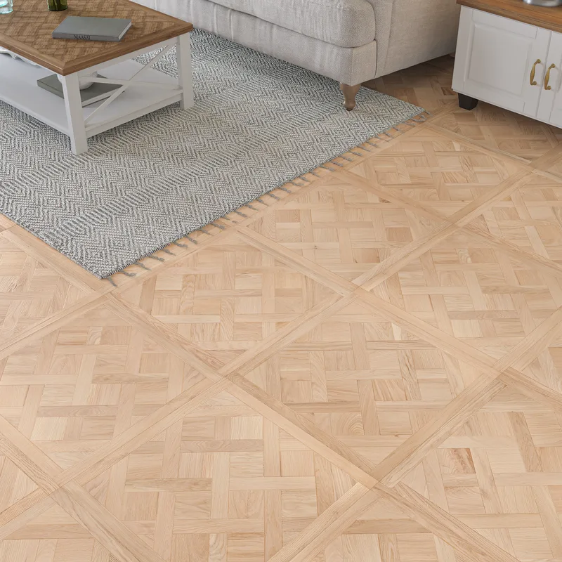 Wood Flooring Kent Select Versailles 600 x 600 14/3mm Engineered Wood Flooring Ballroom Oak ESV6060143-1 - Image 3
