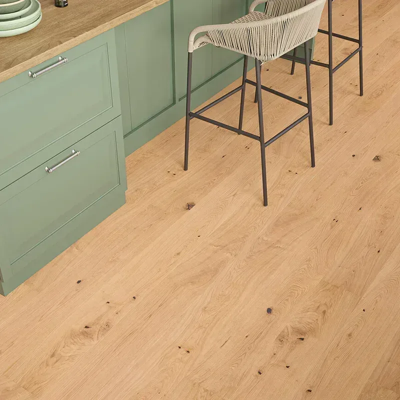 Wood Flooring Kent FSC Rustic Plank 1900 x 190 20/6mm Engineered Wood Flooring Brushed Natural Oak EFRP1919206-1 - Image 3