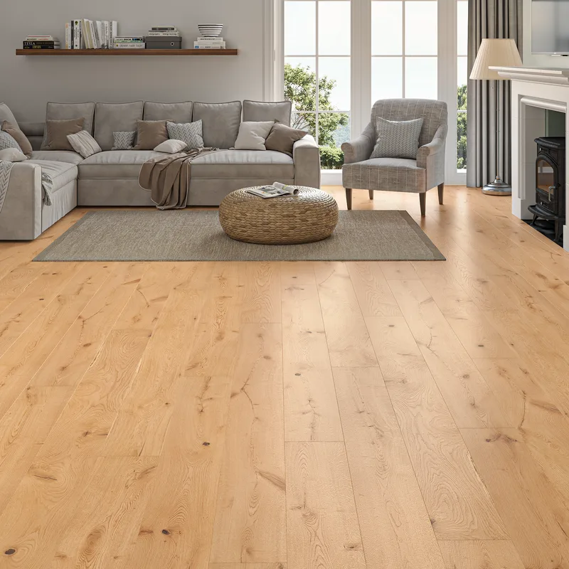Wood Flooring Kent Rustic Plank 1900 x 190 14/3mm Engineered Wood Flooring Classic Natural Oak ER1919143-6