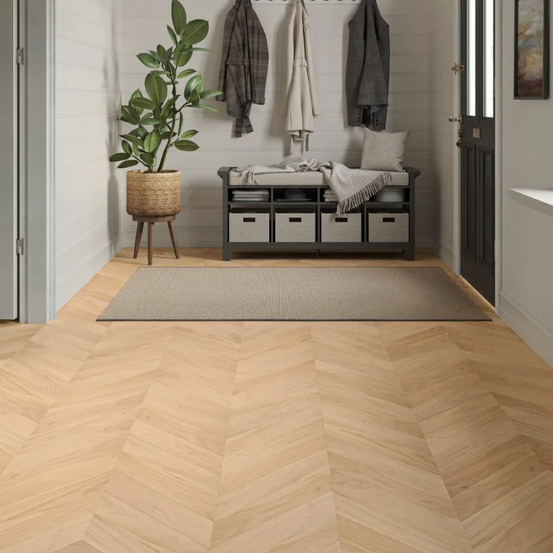 Wood Flooring Kent Select Chevron 510 x 90 14/3mm Engineered Wood Flooring Clearform Oak ESC143-4