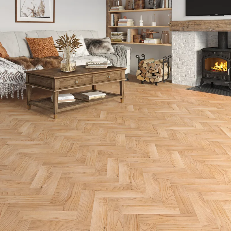 Wood Flooring Kent Select Herringbone 300 x 80 10/3mm Engineered Wood Flooring Gallery Oak ESH103-2
