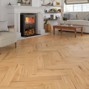 Wood Flooring Kent Select Herringbone 600 x 125 15/4mm Engineered Wood Flooring Garden Room Oak ESH154L-1
