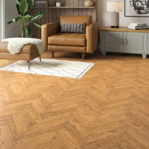 Wood Flooring Kent Select Herringbone 350 x 80 20/6mm Engineered Wood Flooring Golden Meadow Oak ESH206-1