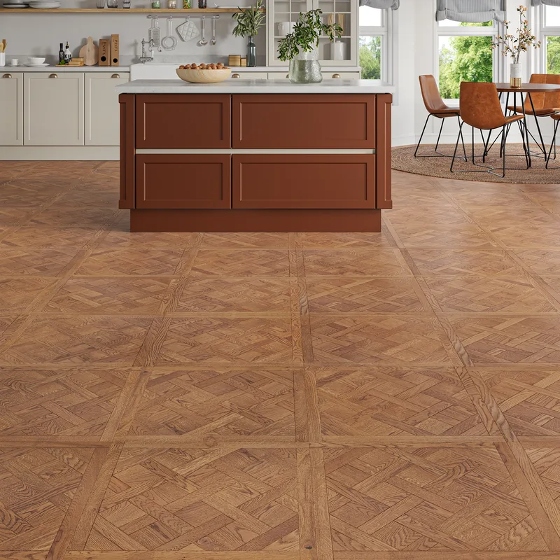 Wood Flooring Kent Select Versailles 600 x 600 14/3mm Engineered Wood Flooring Grand Oak ESV6060143-3