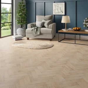 Wood Flooring Kent Select Herringbone 300 x 80 10/3mm Engineered Wood Flooring Linen Oak ESH103-5