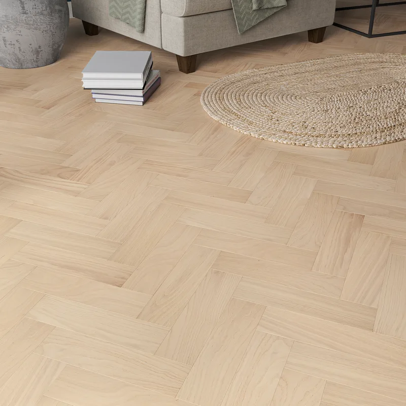 Wood Flooring Kent Select Herringbone 300 x 80 10/3mm Engineered Wood Flooring Linen Oak ESH103-5 - Image 3