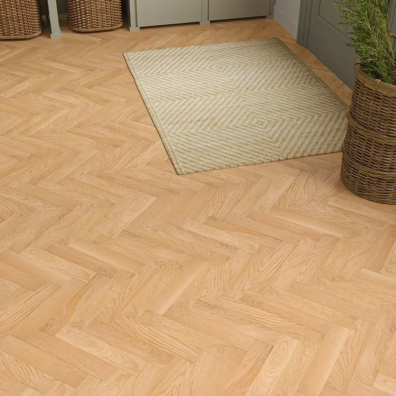 Wood Flooring Kent FSC Rustic Herringbone 350 x 70 10/2.5mm Engineered Wood Flooring Meadow Oak EFRH1025-2 - Image 3