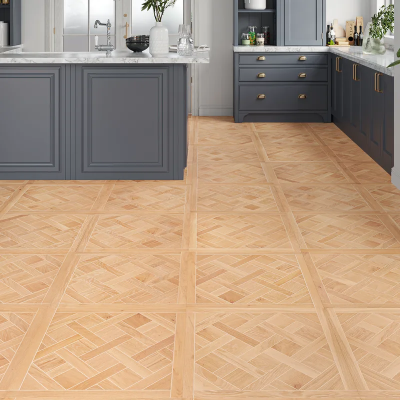 Wood Flooring Kent Select Versailles 600 x 600 14/3mm Engineered Wood Flooring Palace Linen Oak ESV6060143-6