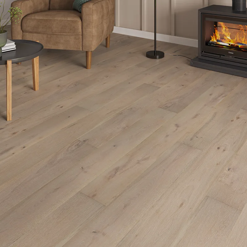 Wood Flooring Kent Rustic Plank 1900 x 190 14/3mm Engineered Wood Flooring Pale Slate Oak ER1919143-8 - Image 3