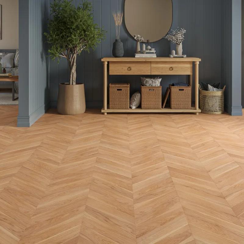 Wood Flooring Kent Select Chevron 510 x 90 14/3mm Engineered Wood Flooring Polished Oak ESC143-3