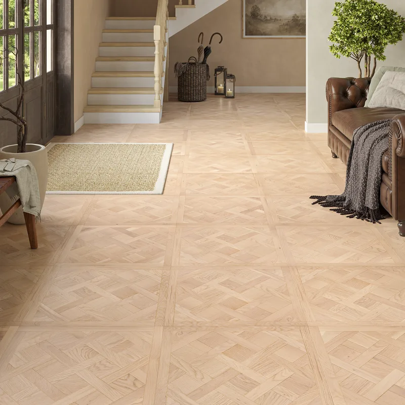 Wood Flooring Kent Select Versailles 600 x 600 14/3mm Engineered Wood Flooring Silk Oak ESV6060143-4
