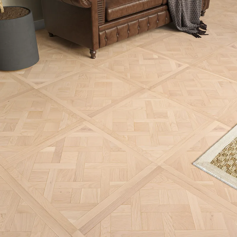 Wood Flooring Kent Select Versailles 600 x 600 14/3mm Engineered Wood Flooring Silk Oak ESV6060143-4 - Image 3