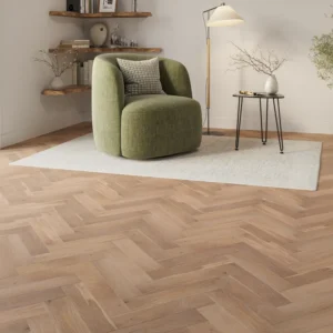 Wood Flooring Kent Select Herringbone 400 x 90 15/4mm Engineered Wood Flooring Smoke Drift Oak ESH154S-4