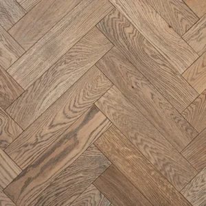 Wood Flooring Kent FSC Rustic Herringbone 400 x 90 15/4mm Engineered Wood Flooring Smoked Ember Oak EFRH154-1