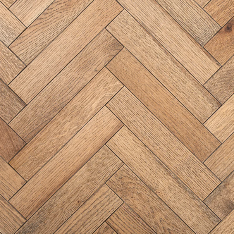 Wood Flooring Kent Select Herringbone 350 x 70 20/5mm Engineered Wood Flooring Smoked Hearth Oak ESH205-1 - Image 2