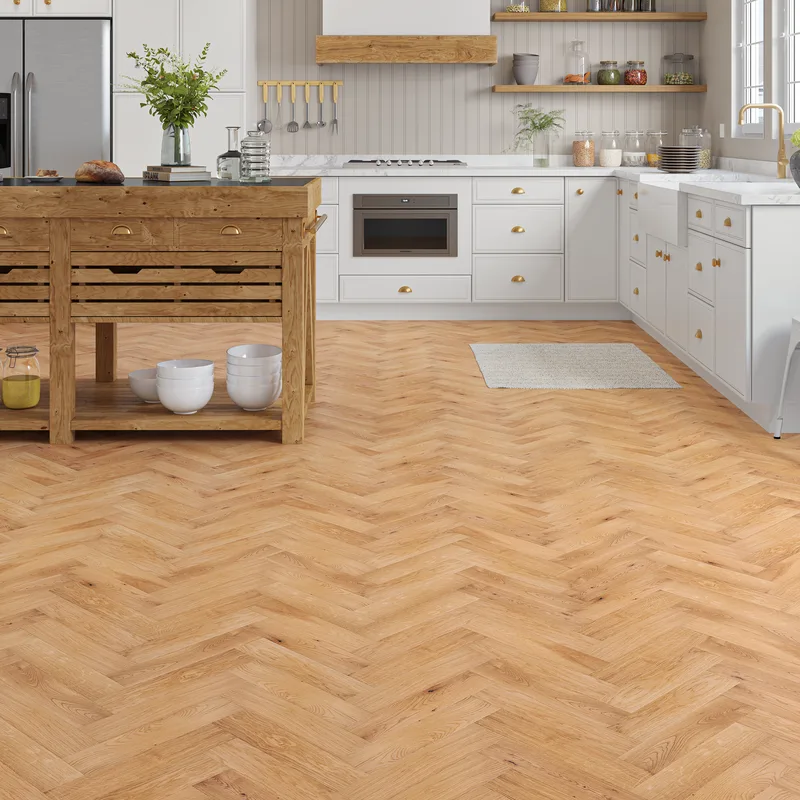 Wood Flooring Kent Select Herringbone 350 x 80 20/6mm Engineered Wood Flooring Sunday Oak ESH206-5