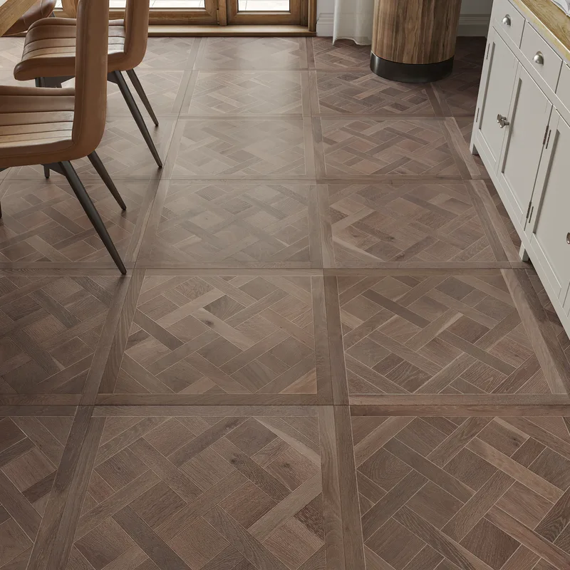 Wood Flooring Kent Select Versailles 600 x 600 14/3mm Engineered Wood Flooring Truffle Oak ESV6060143-5 - Image 3