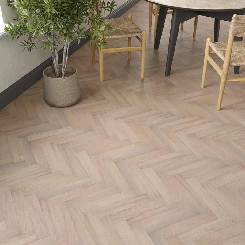 Wood Flooring Kent Select Herringbone 350 x 70 20/5mm Engineered Wood Flooring White Ember Oak ESH205-2 - Image 3