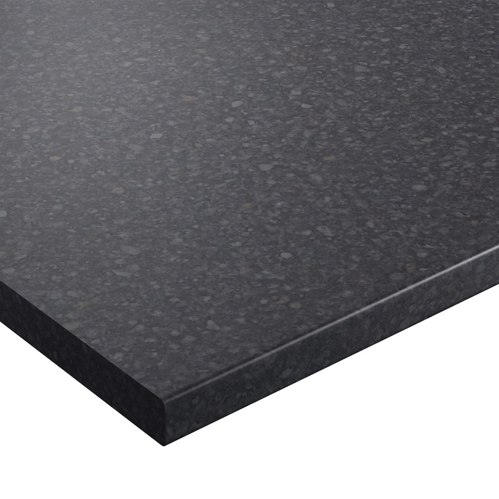 Wilsonart Laminate Worktops Black Atrium Postformed Worktop 3000 x 600 x 28mm - Image 2