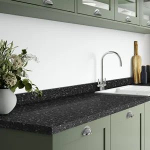 Wilsonart Laminate Worktops Black Slate Postformed Worktop 3000 x 600 x 38mm