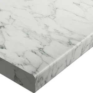 Wilsonart Laminate Worktops Marmo Bianco Postformed Worktop 3000 x 600 x 28mm