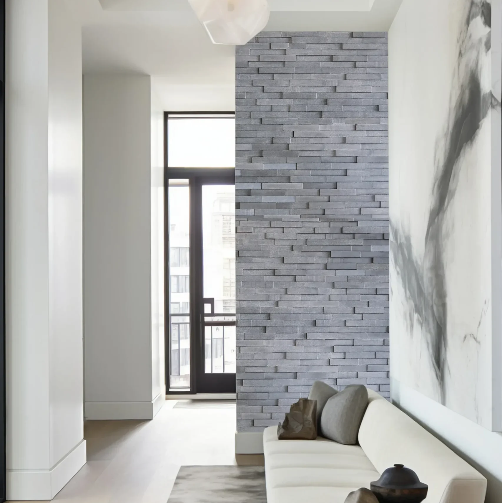 Tuscan 3D Wall Panel Smooth Anthracite - Image 5