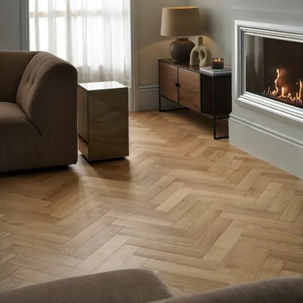 Woodpecker Bourton 15/3mm Engineered Floor Natural Oak Herringbone