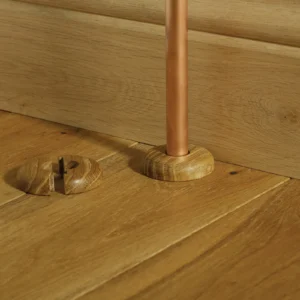 Woodpecker Real Wood Pipe Covers Solid Oak Colour Matched Stain (Pack of 2)