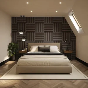Tuscan Acoustic Wall Tile Smoked Grey