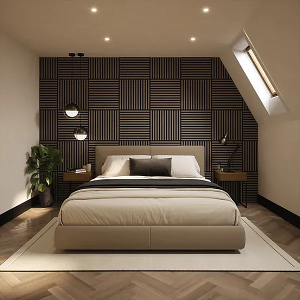 Tuscan Acoustic Wall Tile Smoked Grey
