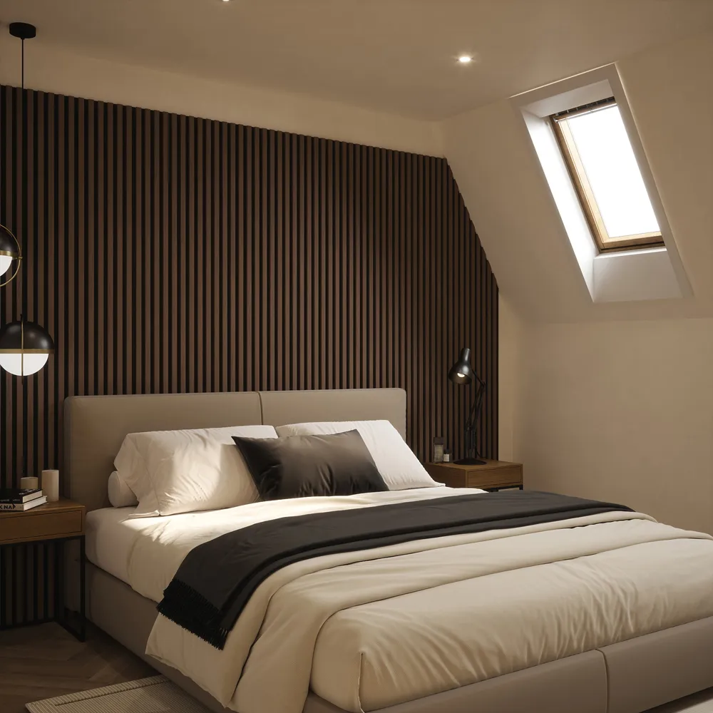 Tuscan Acoustic Wall Panel Walnut
