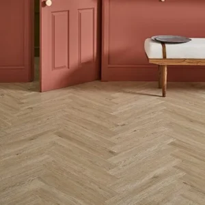 Woodpecker Weymouth 6mm Rigid Core LVT Floor Almond Oak Herringbone