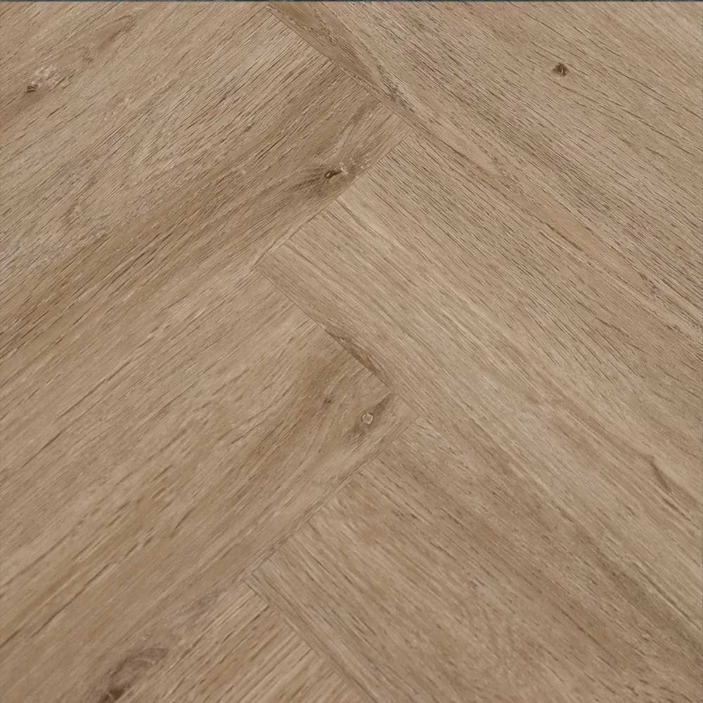 Woodpecker Weymouth 6mm Rigid Core LVT Floor Almond Oak Herringbone - Image 2